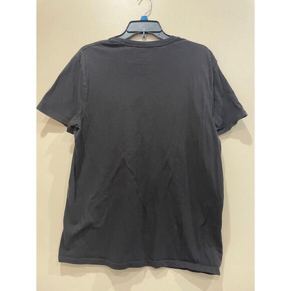 GUESS T-SHIRT SKULL ROSES GRAPHIC PRINT SIZE LARGE BLACK EMO GOTHIC CORE - Picture 9 of 12